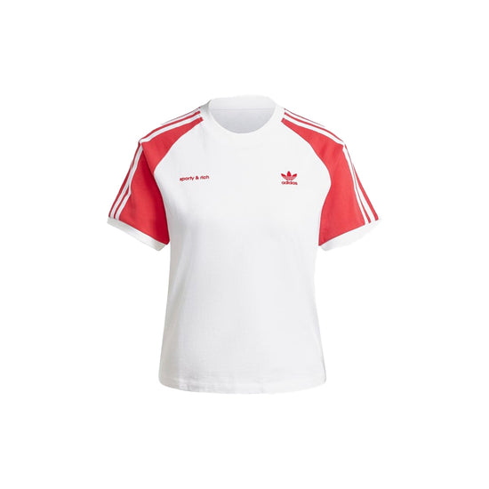 Womens's Adidas x Sporty & Rich Tee (Collegiate Red)