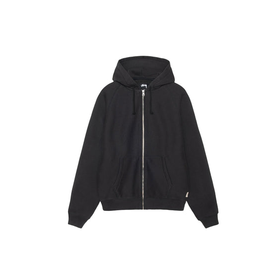 Raglan Zip Hood (Washed Black)