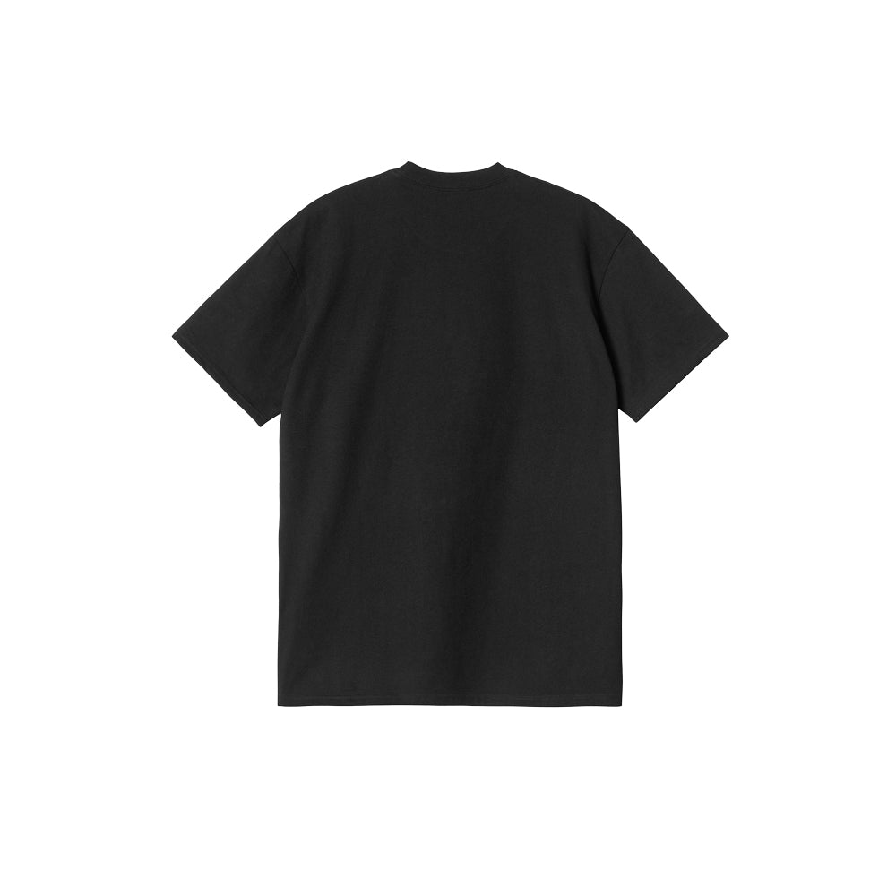 S/S Pocket Heart T-Shirt (Black/Red)