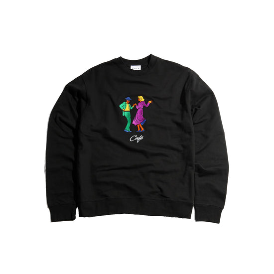 Swing Embroidered Crew (Black)