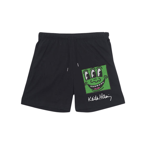 Haring Chenille Embroidery Shorts (Black)