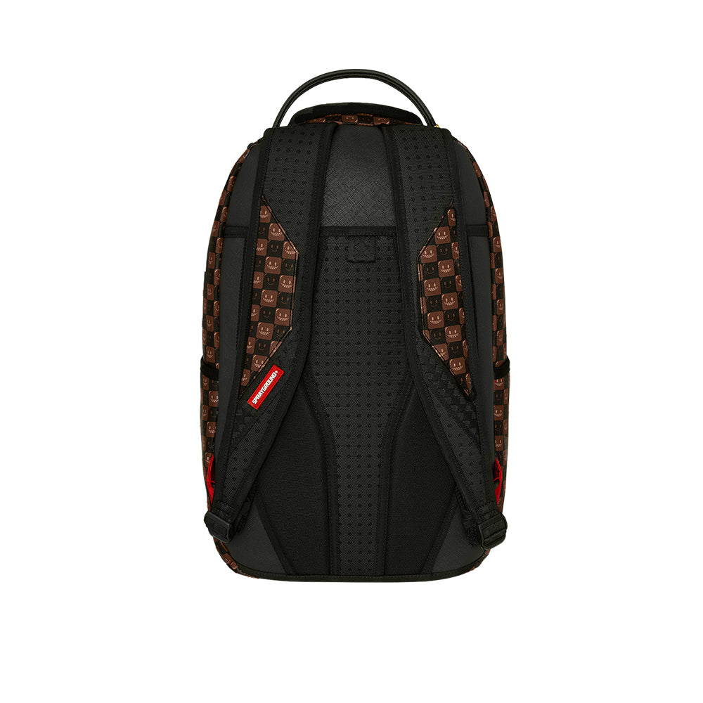 Sharks In Paris WTF Bubble Brown Check Dlxsv Backpack - Brown