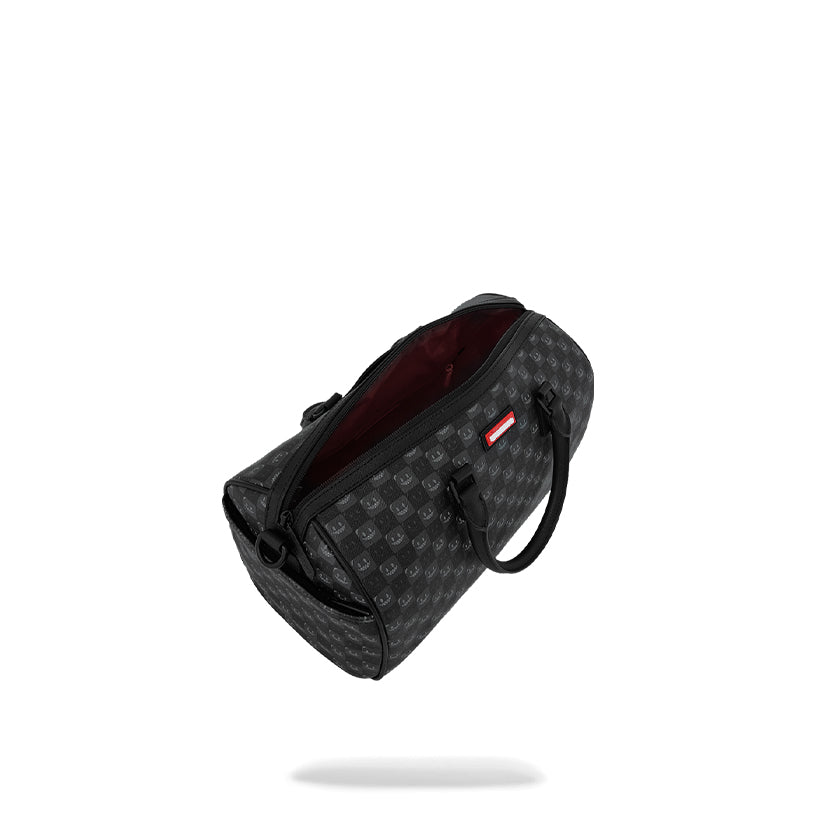 Sharks In Paris WTF Bubbly Black Check Mini Duffle - Black