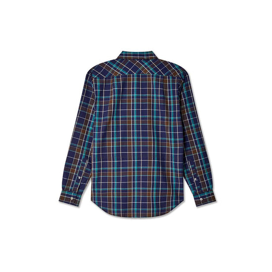 Hybrid Button Down Shirt Woven Knit (Blue)