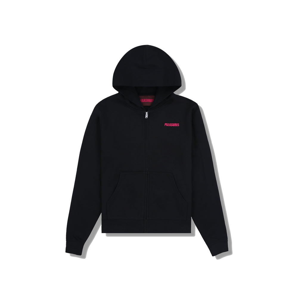 Spiders Fitted Zip Hoodie - Black