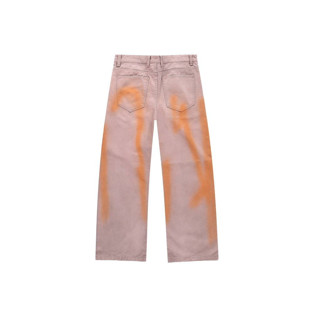 Sprayed Duck Jeans - Charcoal