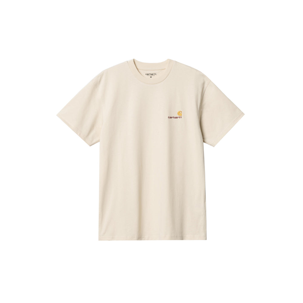 S/S American Script T-Shirt - Natural