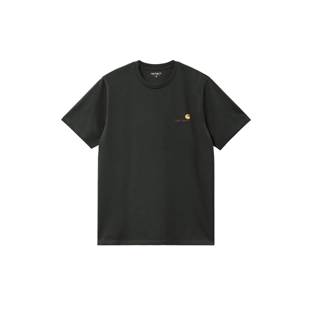 S/S American Script T-Shirt - Raven