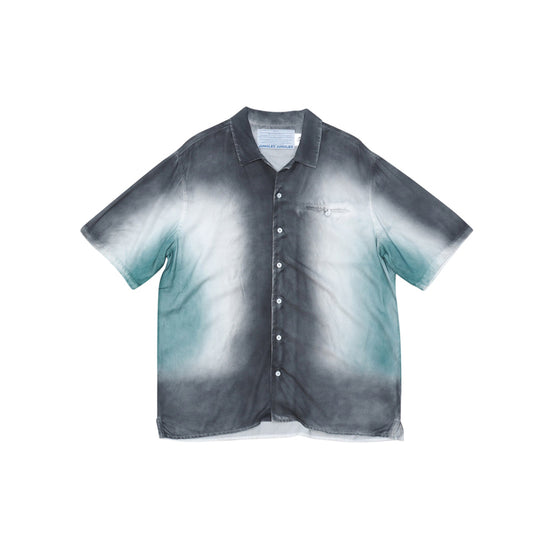 Spray Dyed SS Shirt (Grey/Green)