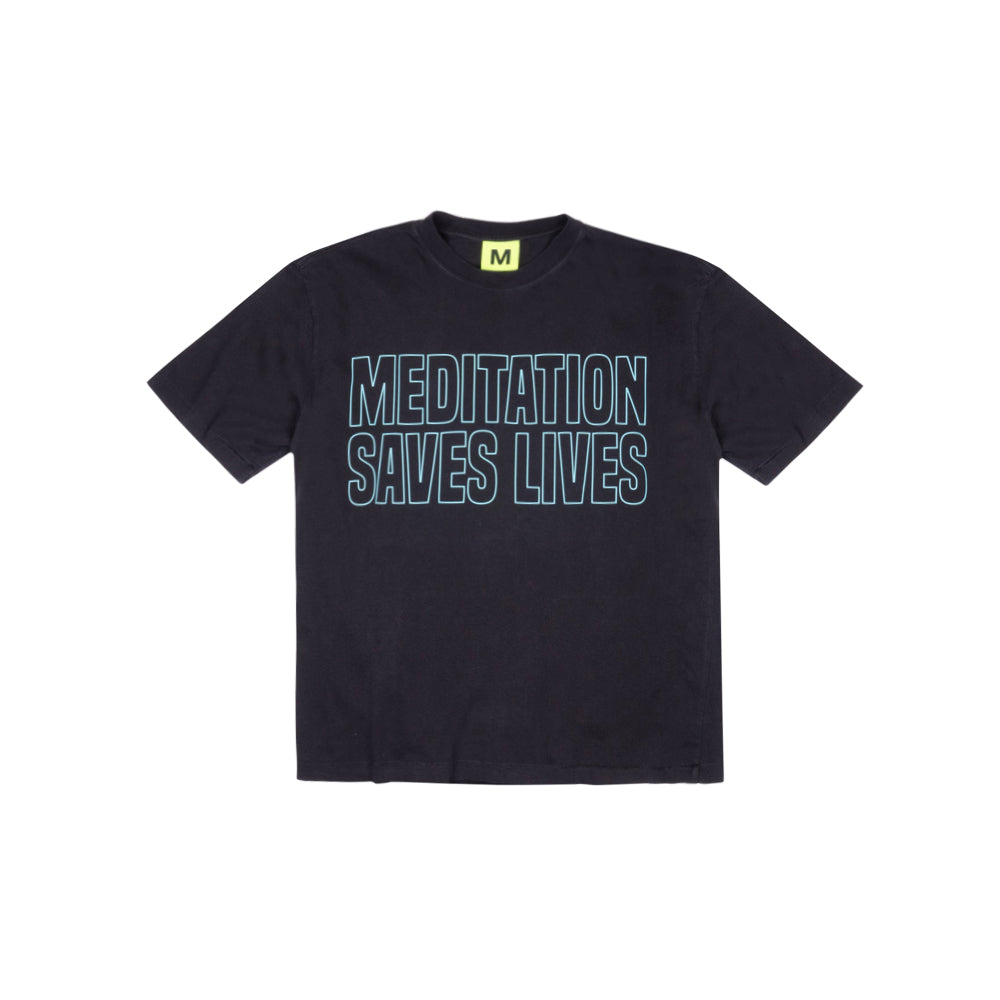 Meditation Saves Lives Tee (Vintage Black)