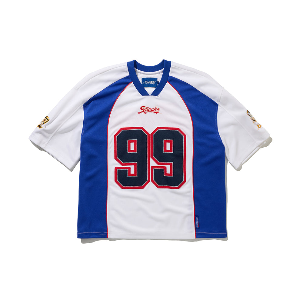 Script Football Jersey - White