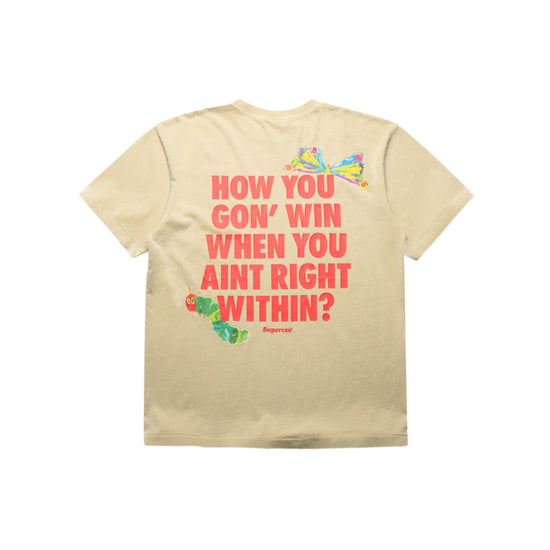 How You Gon Win Tee (Pale Olive)