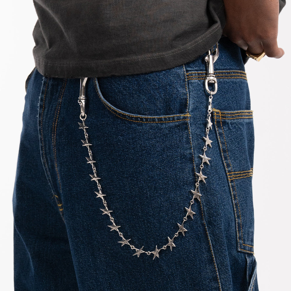 Stars Pant Chain - Silver