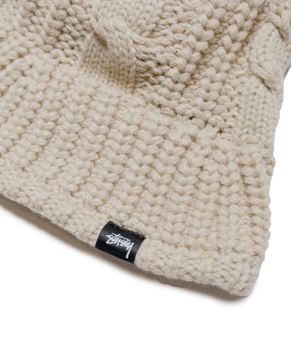 Cable Knit Bucket Hat (oat)