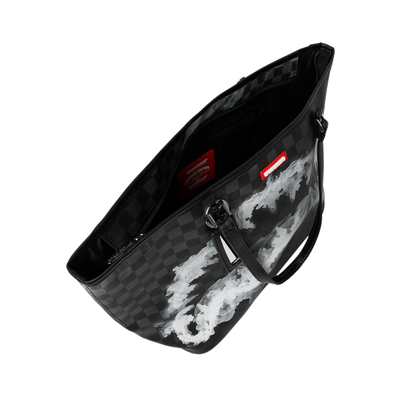 Sip N’ Smoke Tote - Black/White