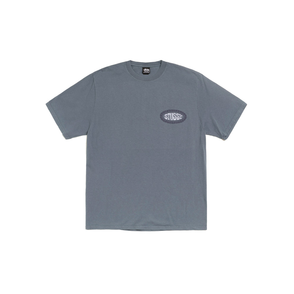 Tile Oval Pigment Dyed Tee - Navy