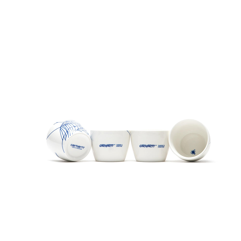 Theory and Practice Soba Cup Set - White/Blue