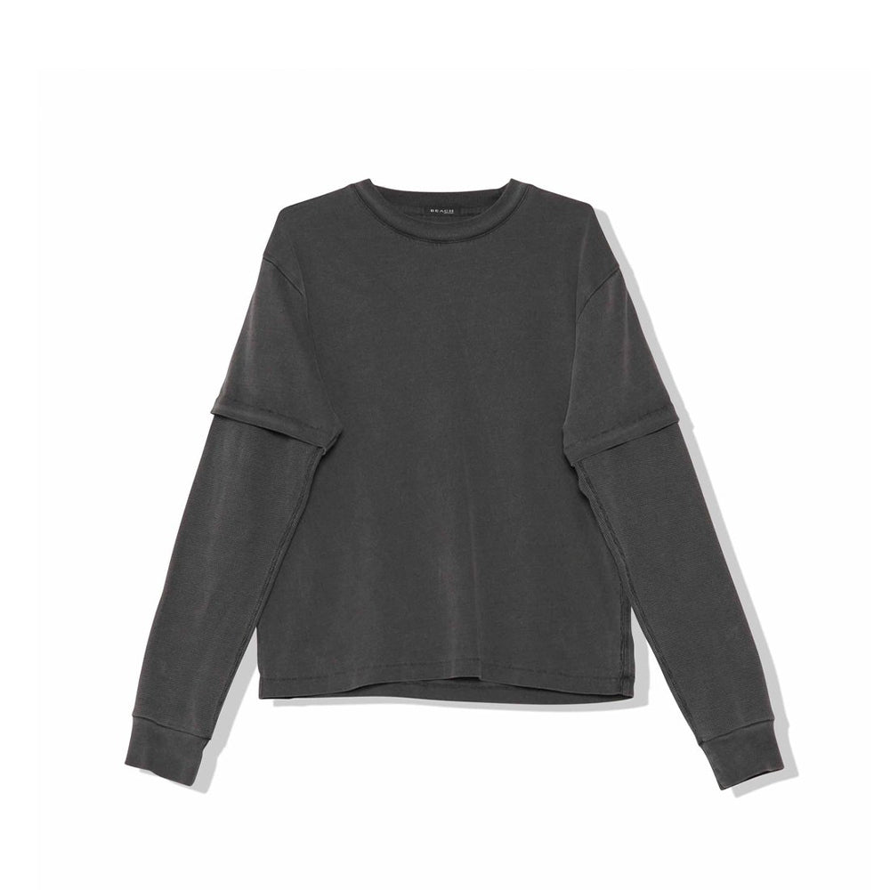 Tide Double Tee - Charcoal