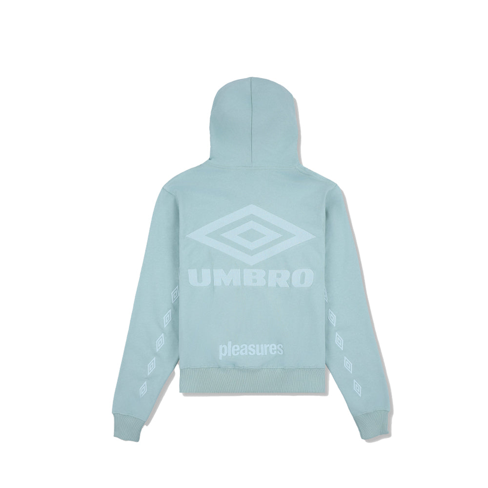Umbro x Pleasures Diamonds Zip Fitted Hoodie - Sage