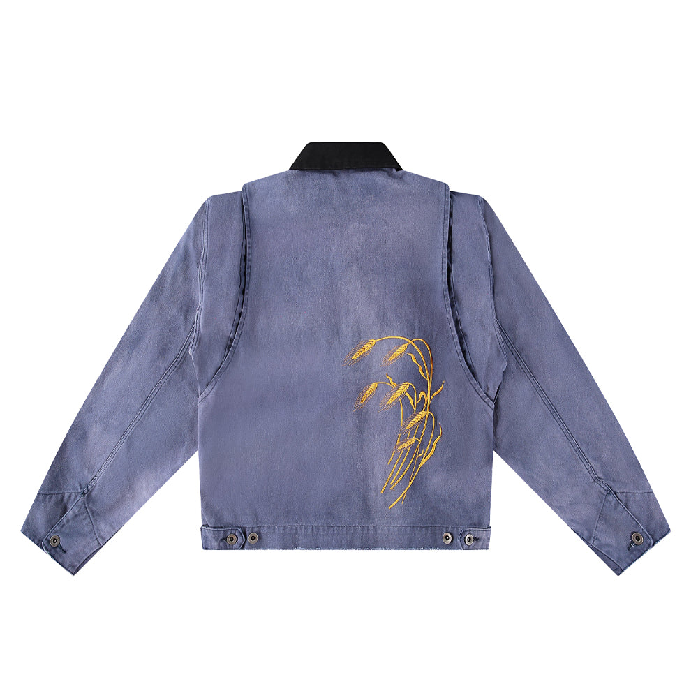 Wheat Duck Mechanic Jacket - Navy