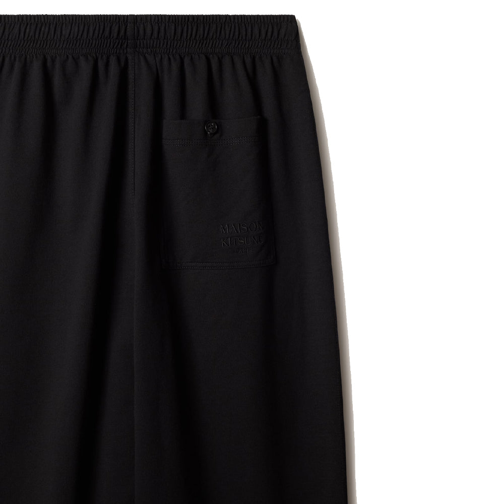 Wide Leg Jog Pants - Black
