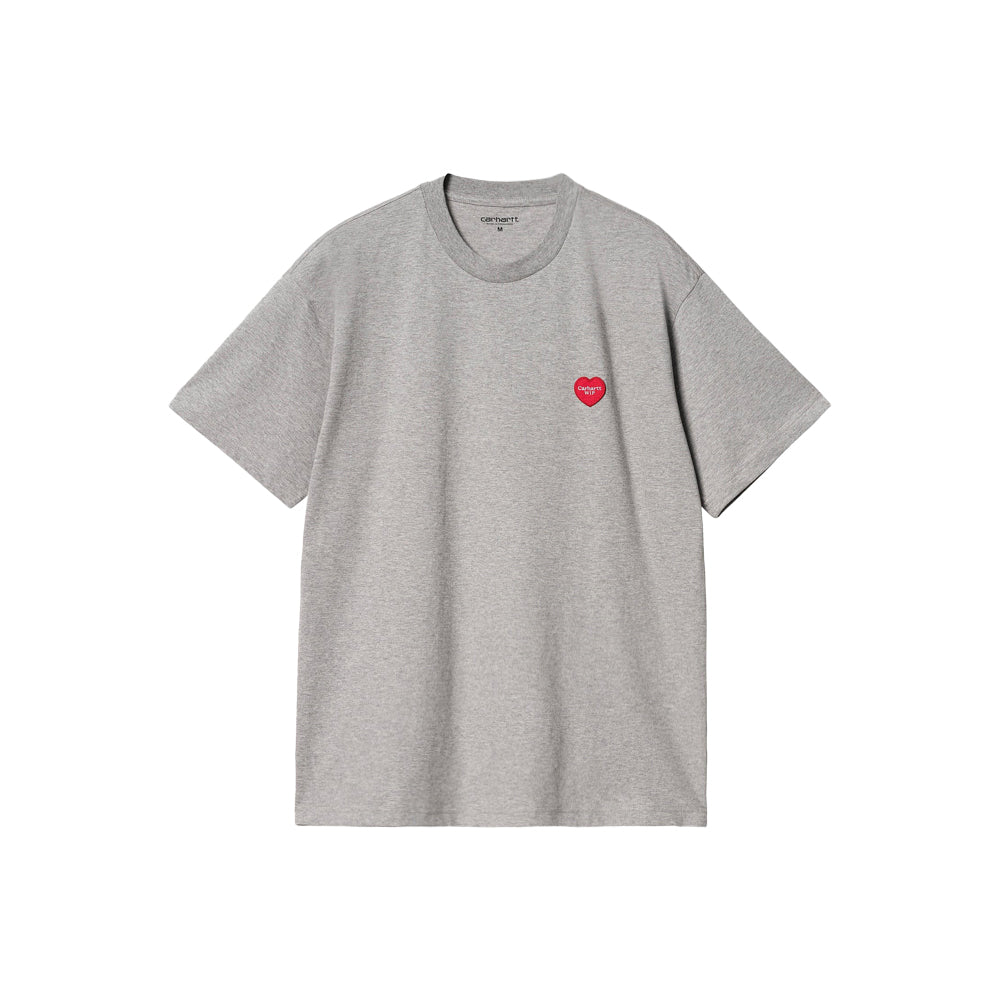 S/S Heart Patch T-Shirt (grey heather)