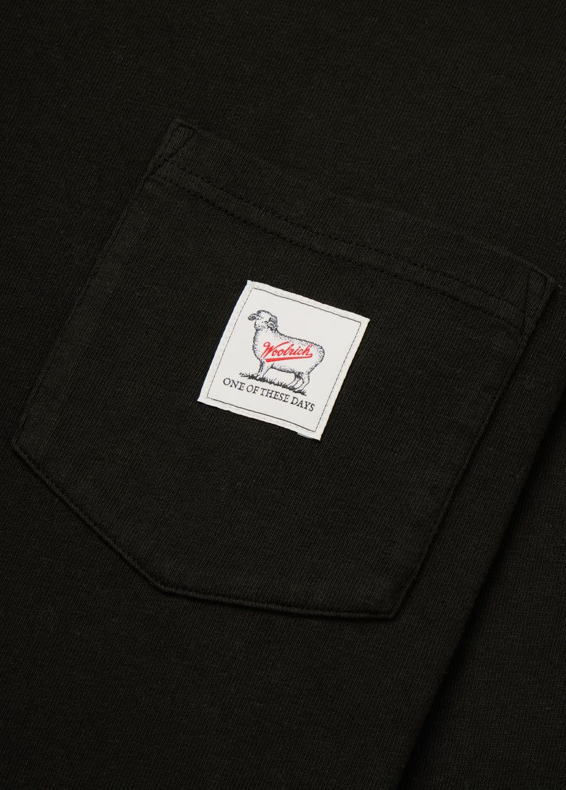 Woolrich x LS Pocket Tee (Washed Black)