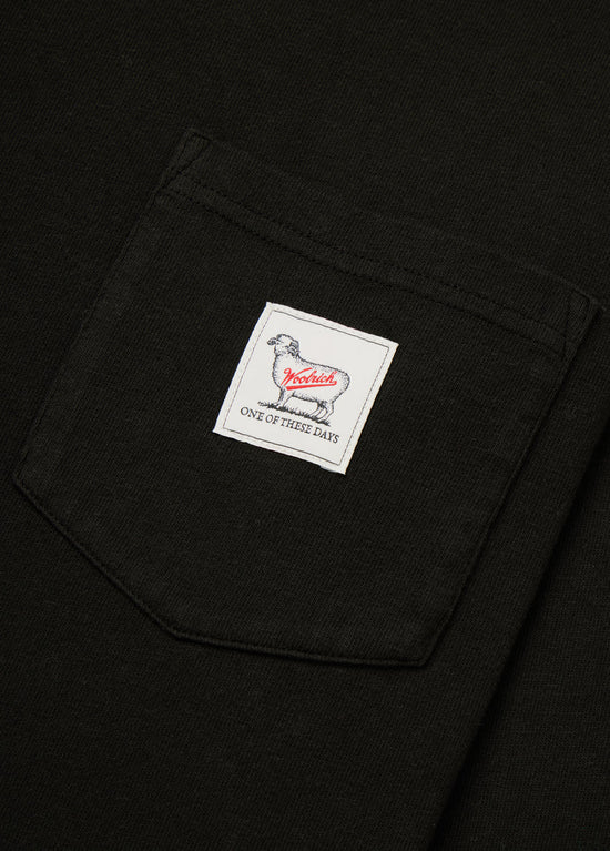 Woolrich x LS Pocket Tee (Washed Black)