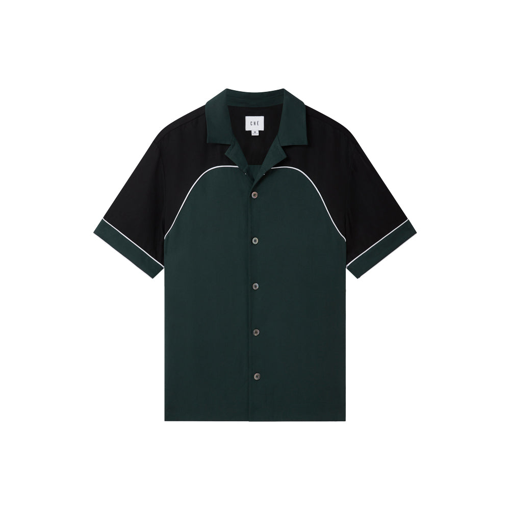 قميص غربي (أسود/أخضر)