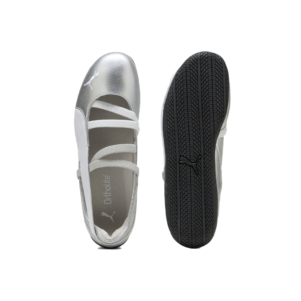 Women's Speedcat Ballet Metallic - Silver/White