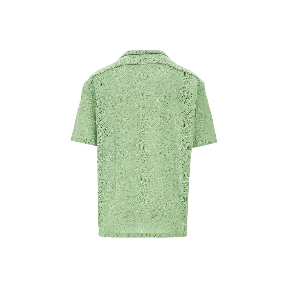 قميص ستان كروشيه (أخضر)