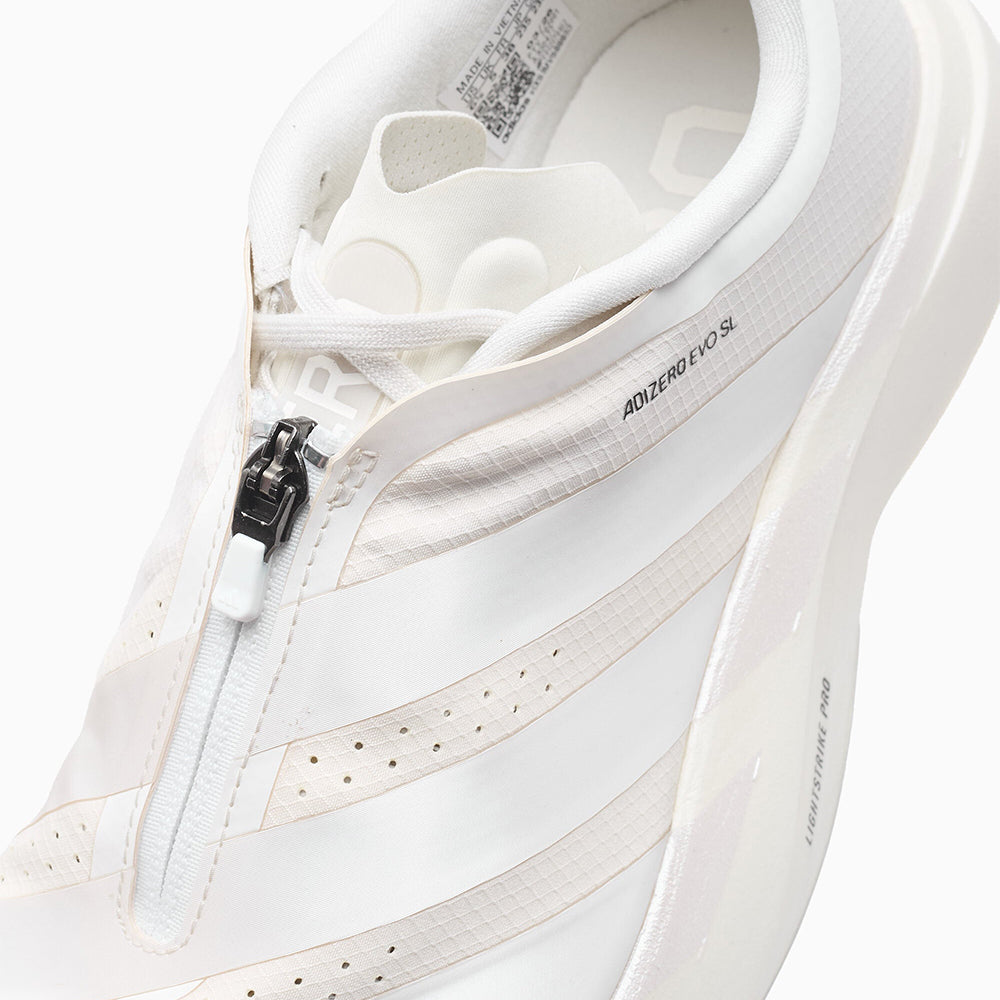 Women's Adizero Evo SL ZIP - Core White/Zero Metallic/Orbit Grey