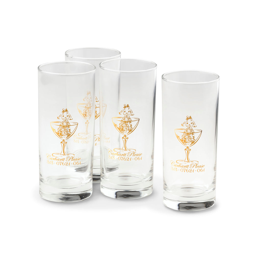 Carhartt Please Glass Set (clear/gold)