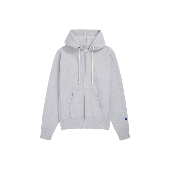 Full Zip Hoodie Sweatshirt (Silver Grey)