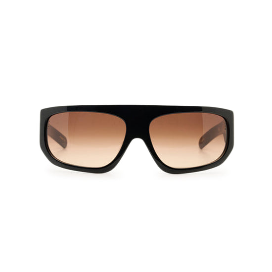 FARAH (Solid Black / Brown Gradient Lens)