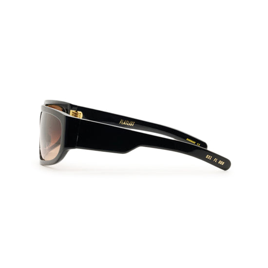 FARAH (Solid Black / Brown Gradient Lens)