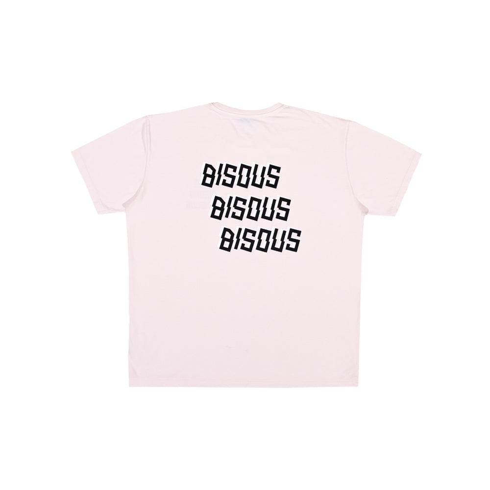 Bisous x 3 Back T-Shirt (Light Pink)