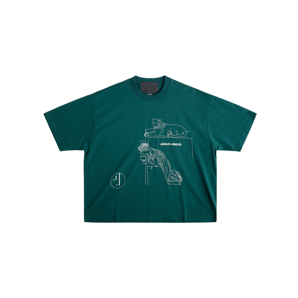 Looking Downward SS Tee - Vintage Green