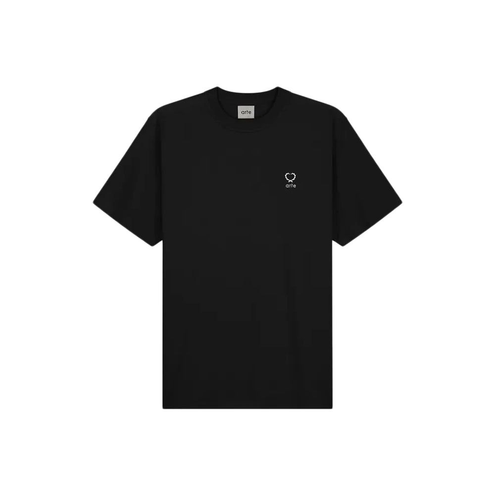 تيشيرت تيو بقلب صغير (أسود)