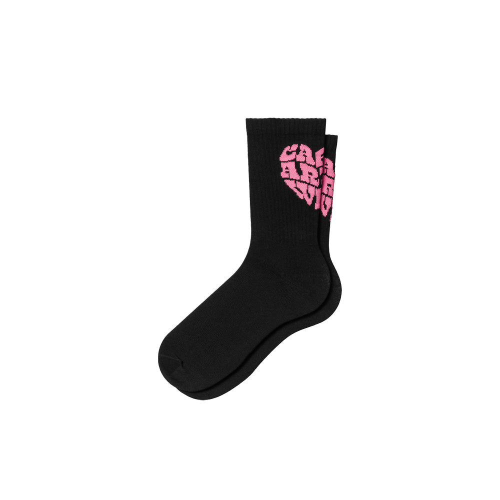 Heartbreaker Socks (Black/Lumo Pink)