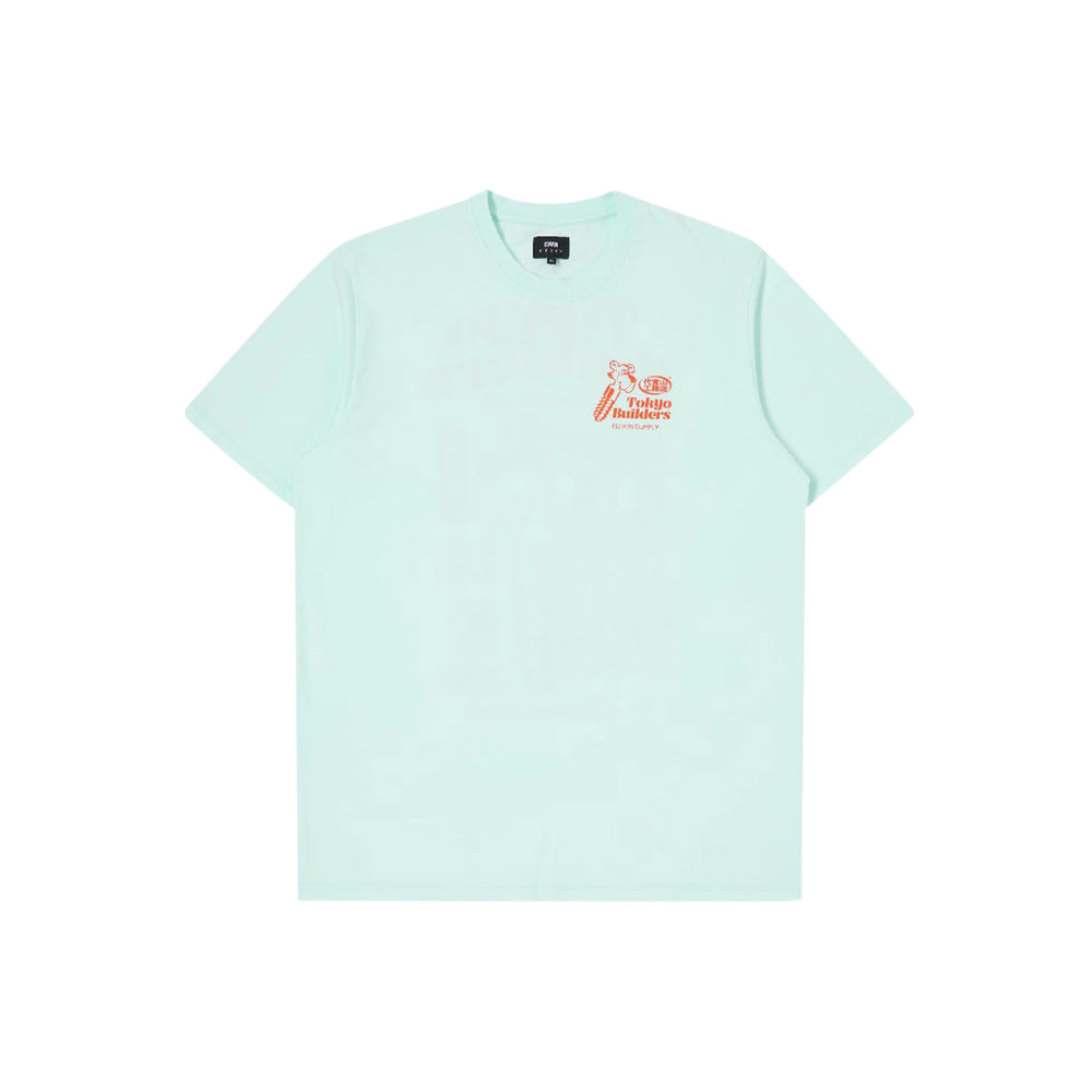 Tokyo Builders Tee (bleached aqua)