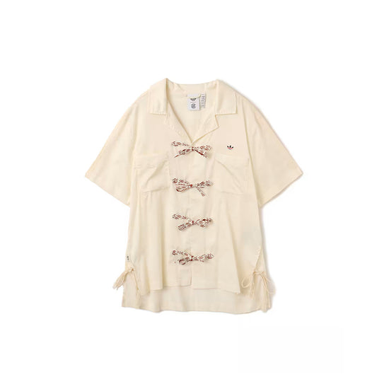 CLOT x Adidas Bowling Shirt (Cream White)