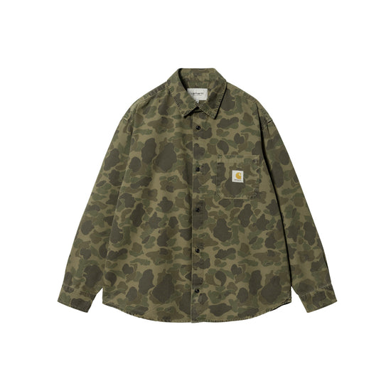 L/S Duck Shirt (Camo Duck/Green Garment Dyed)