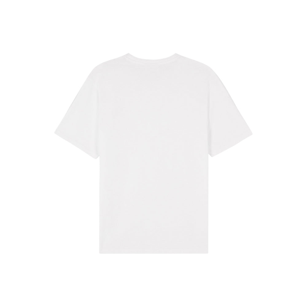 Chillax Fox Patch Regular Tee Shirt (White)