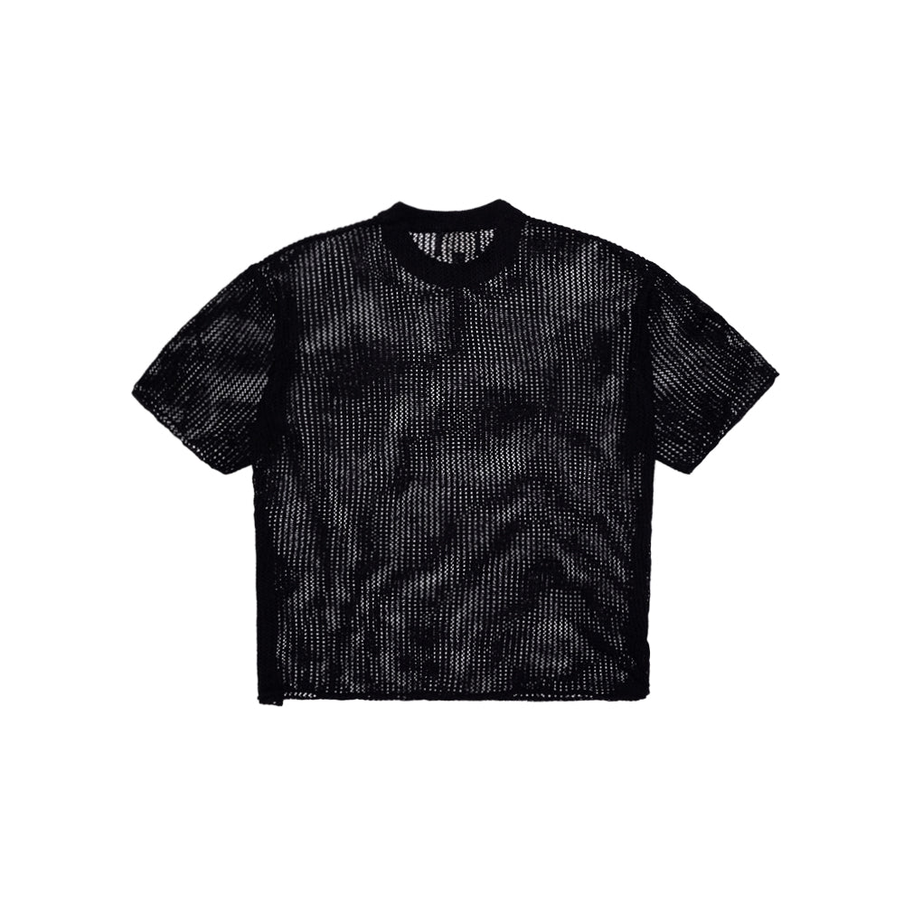 Mesh Knit Tee (Black)