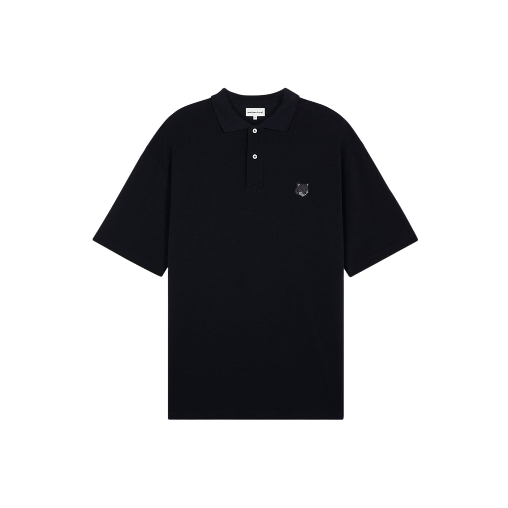 Bold Fox Head Patch Comfort Polo (Black)