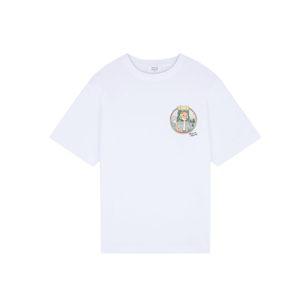 Rambling Fox Oversize Tee Shirt (White)