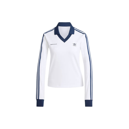 Women's Adidas x Sporty & Rich Soccer Jersey (White/Night Indigo)