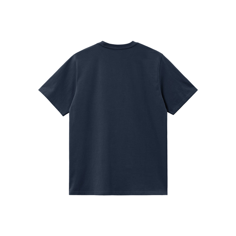 S/S American Script T-Shirt (Air Force Blue)