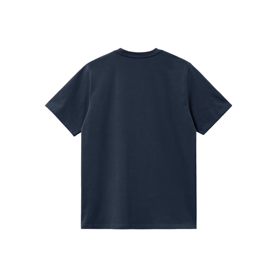 S/S American Script T-Shirt (Air Force Blue)